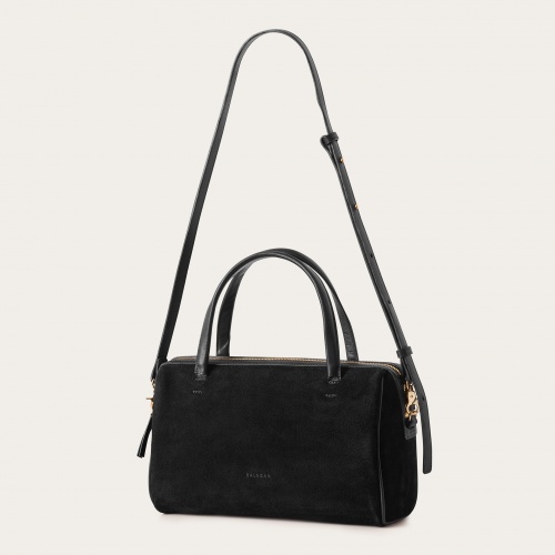 Sofia Bag L, black suede | Balagan Studio