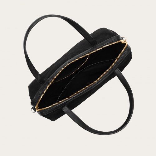 Sofia Bag L, black suede | Balagan Studio