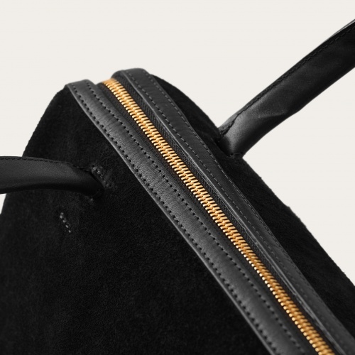 Sofia Bag L, black suede | Balagan Studio