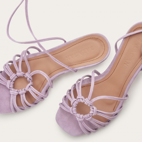Amfi kitten Sandals, lavender suede | Balagan Studio