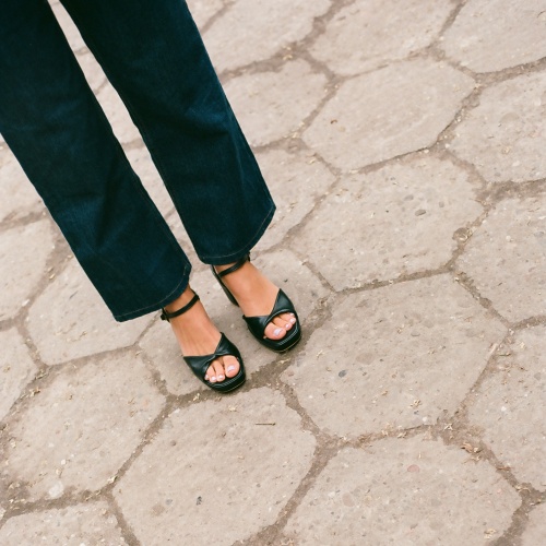 Bianca Sandals, black | Balagan Studio