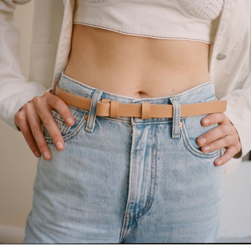 Thin belt without a buckle, natural | Balagan Studio