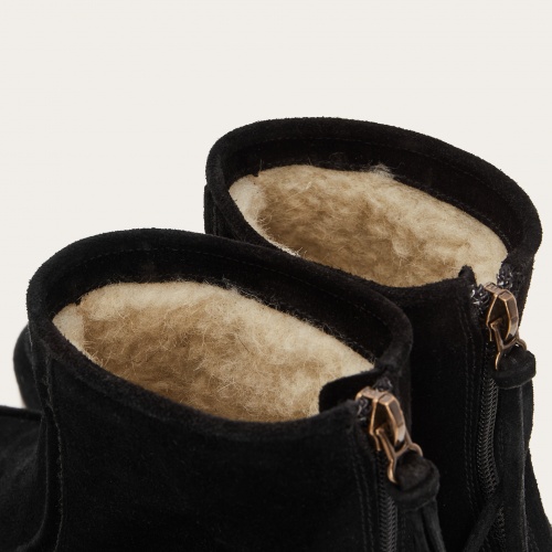 Moten boots, black velvet | Balagan Studio