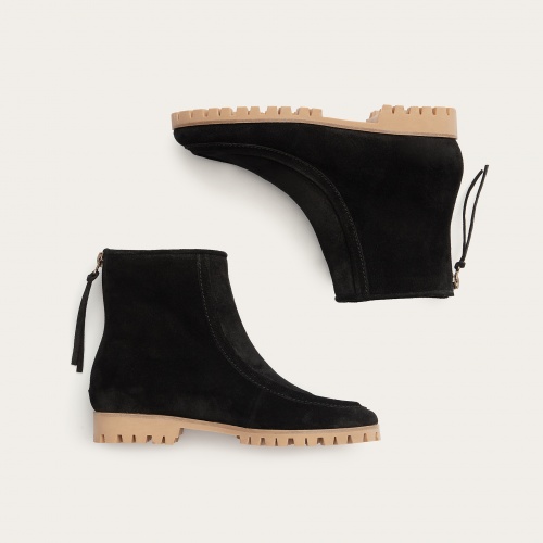 Moten boots, black velvet | Balagan Studio