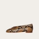 Opera Ballerina, brown python pattern OUTLET