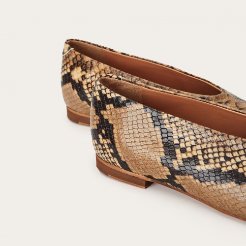 Opera Ballerina, brown python pattern | Balagan Studio