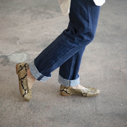 Opera Ballerina, brown python pattern | Balagan Studio