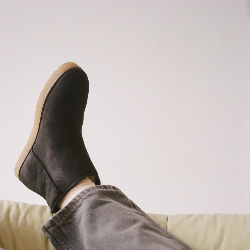 Sheleg Boots BIO, black nubuck | Balagan Studio