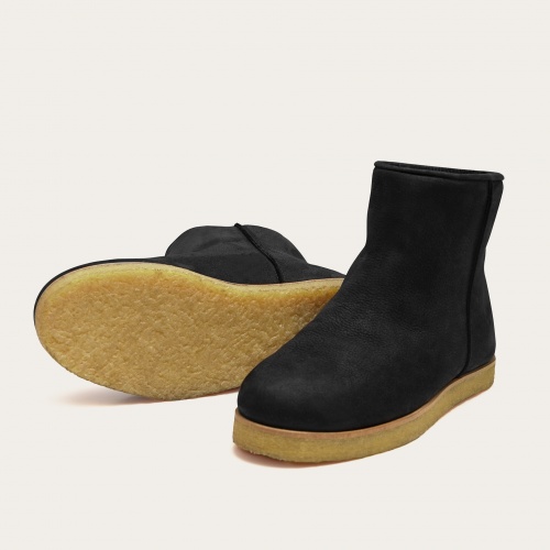 Sheleg Boots BIO, black nubuck | Balagan Studio