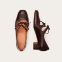 Greta Heels, glossy bordo