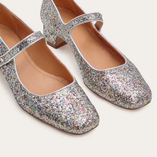 Dora Low Heels, confetti