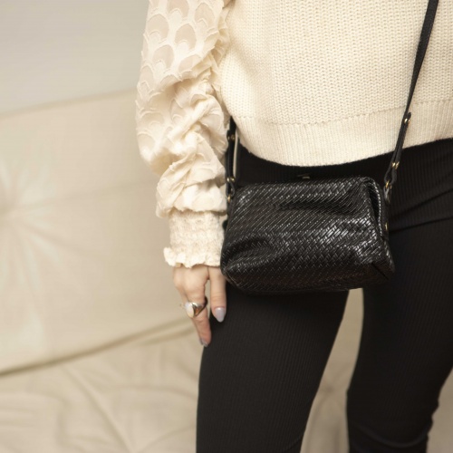 Rofe Bag S, black braid | Balagan Studio