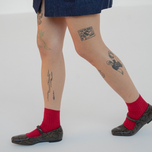 Pass Ballerina, olive python pattern | Balagan Studio