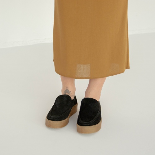 Kulit moccasins, black velvet | Balagan Studio