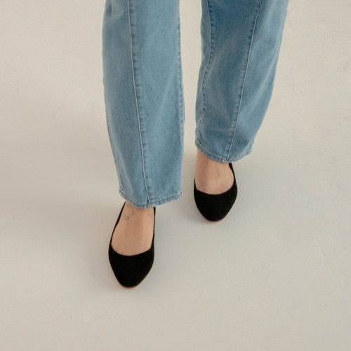 Mishor Ballerina, black suede | Balagan Studio