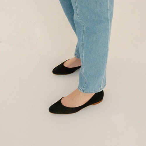Mishor Ballerina, black suede | Balagan Studio