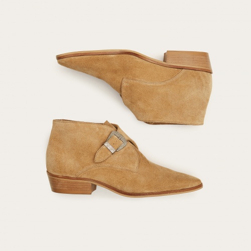 Louis Boots, sand velvet | Balagan Studio