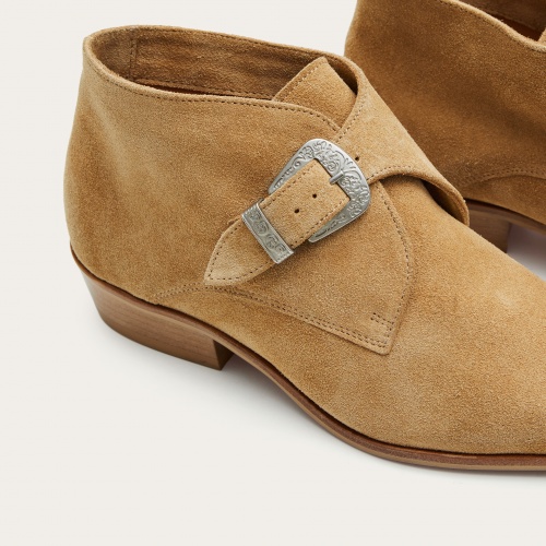 Louis Boots, sand velvet | Balagan Studio