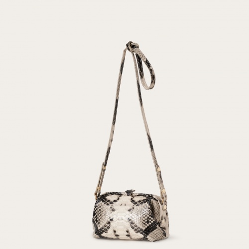 Rofe Bag S, off white python pattern | Balagan Studio