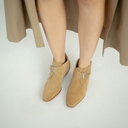 Louis Boots, sand velvet | Balagan Studio