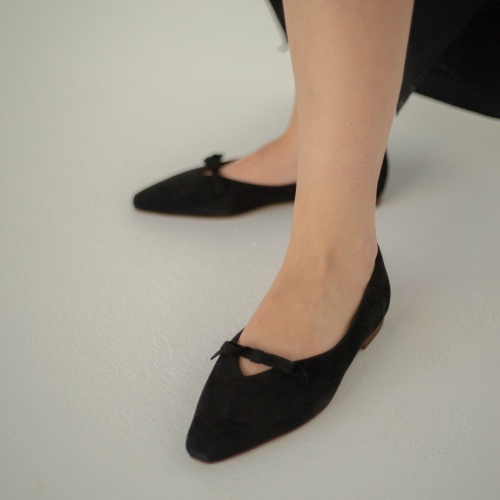 Pliya Ballerina, black suede | Balagan Studio