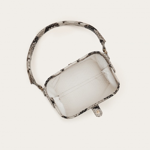 Roha Bag S, off white python pattern | Balagan Studio