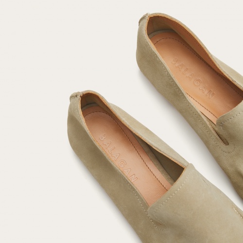 Monsieur półbuty, zbożowy welur | Balagan Studio