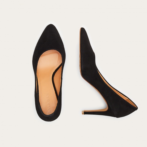 Rita high heels, black suede | Balagan Studio