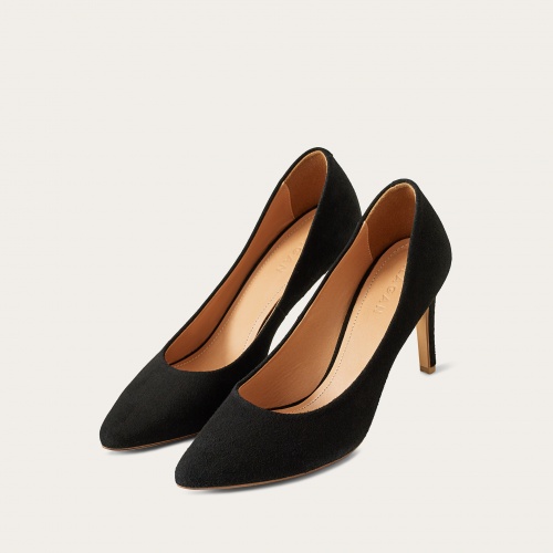Rita high heels, black suede | Balagan Studio