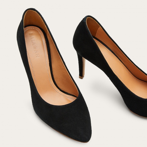 Rita high heels, black suede | Balagan Studio
