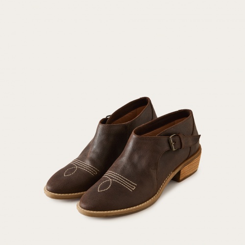 Liat boots, brown waxed suede| Balagan Studio