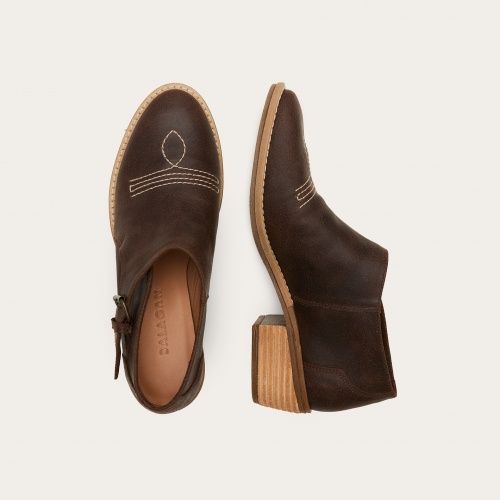 Liat boots, brown waxed suede| Balagan Studio