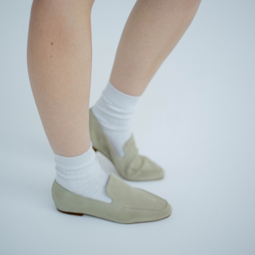 Monsieur półbuty, zbożowy welur | Balagan Studio