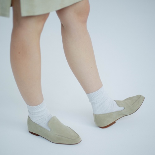 Monsieur półbuty, zbożowy welur | Balagan Studio