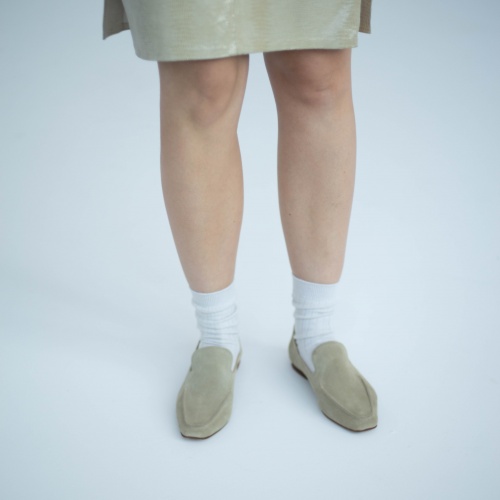 Monsieur półbuty, zbożowy welur | Balagan Studio