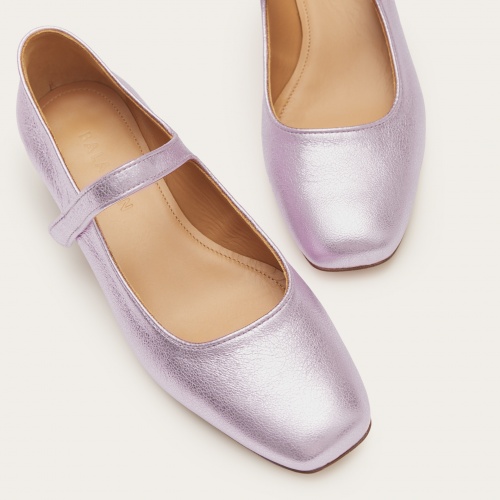 Dora Low Heels, metallic pink | Balagan Studio