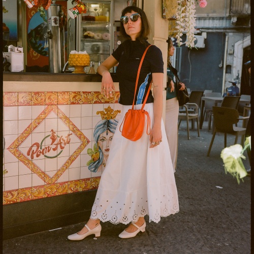 Dora Low Heels, glossy white | Balagan Studio