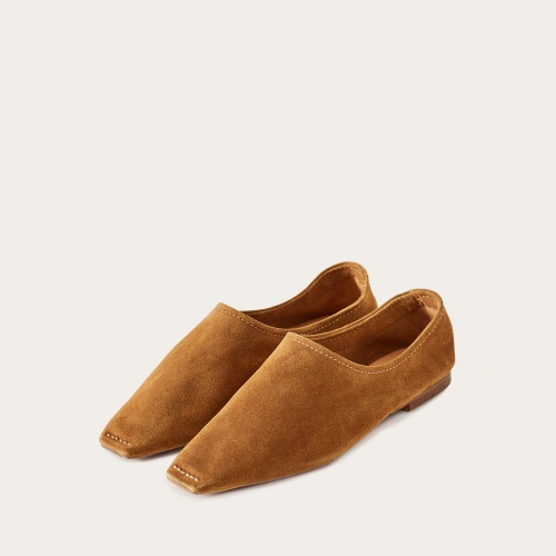 Hatzer Ballerina, caramel velvet | Balagan Studio