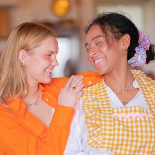 Necklace with a gold ball | Balagan Studio