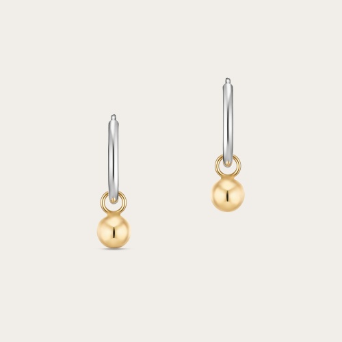 Hoop Earrings with a ball | Balagan Studio