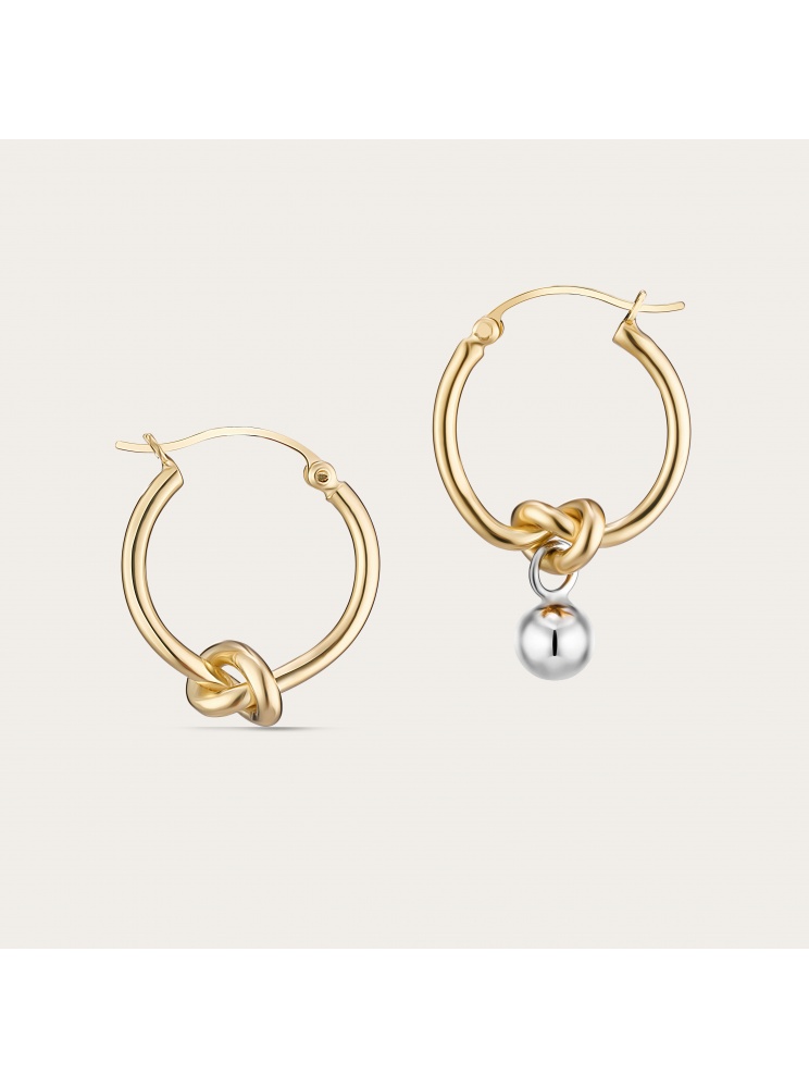 Hoop Earrings with a knot