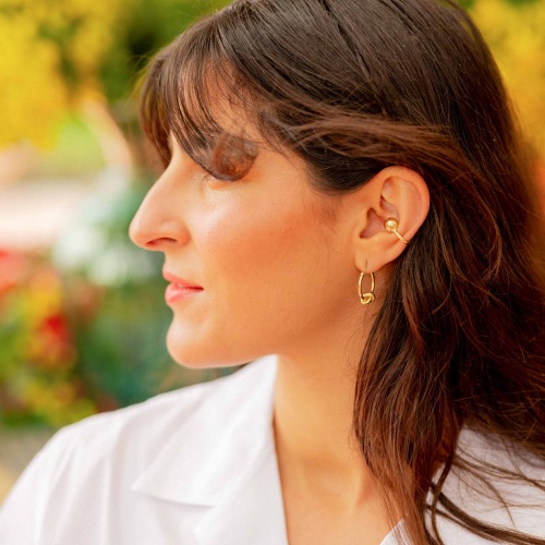 Hoop Earrings with a knot | Balagan Studio