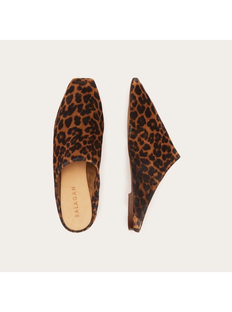 Bayit klapki, cętki welur | Balagan Studio