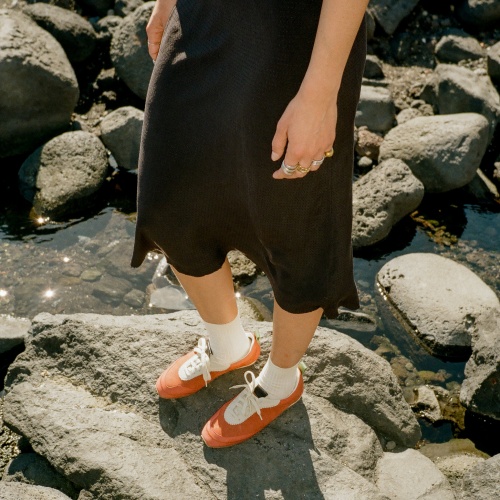 Ritza sneakers, vintage red nubuck| Balagan Studio
