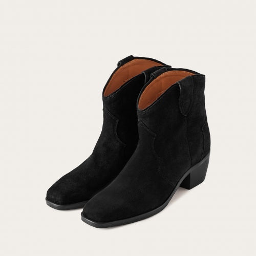 Jesse Cowboy Boots, black velvet | Balagan Studio