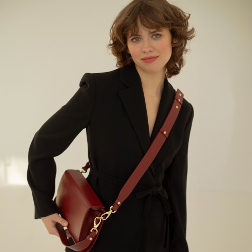 Gala Bag M, claret OUTLET | Balagan Studio