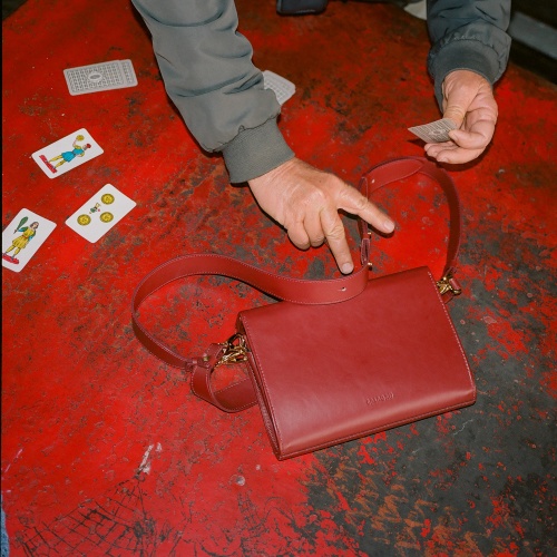 Gala Bag M, claret OUTLET | Balagan Studio