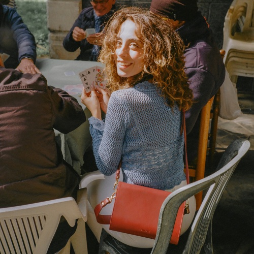 Gala Bag M, claret OUTLET | Balagan Studio