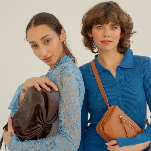 Plis torebka M, ciemny brąz OUTLET | Balagan Studio