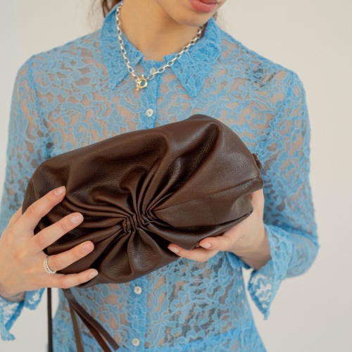 Plis Bag M, deep brown OUTLET | Balagan Studio